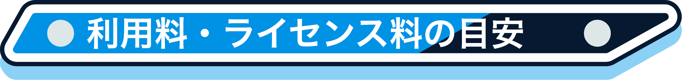 利用・ライセンス料の目安