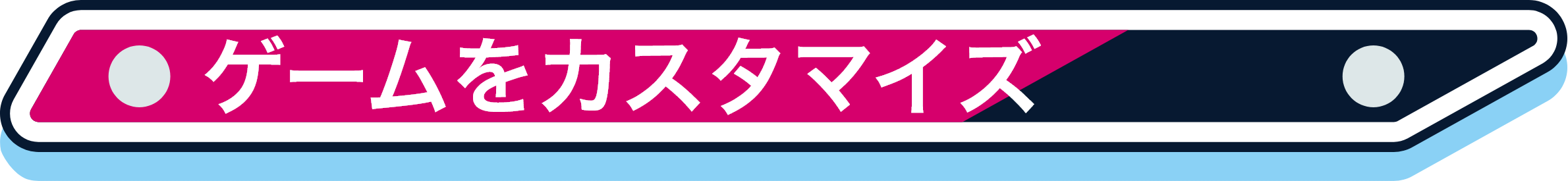 ゲームをカスタマイズ